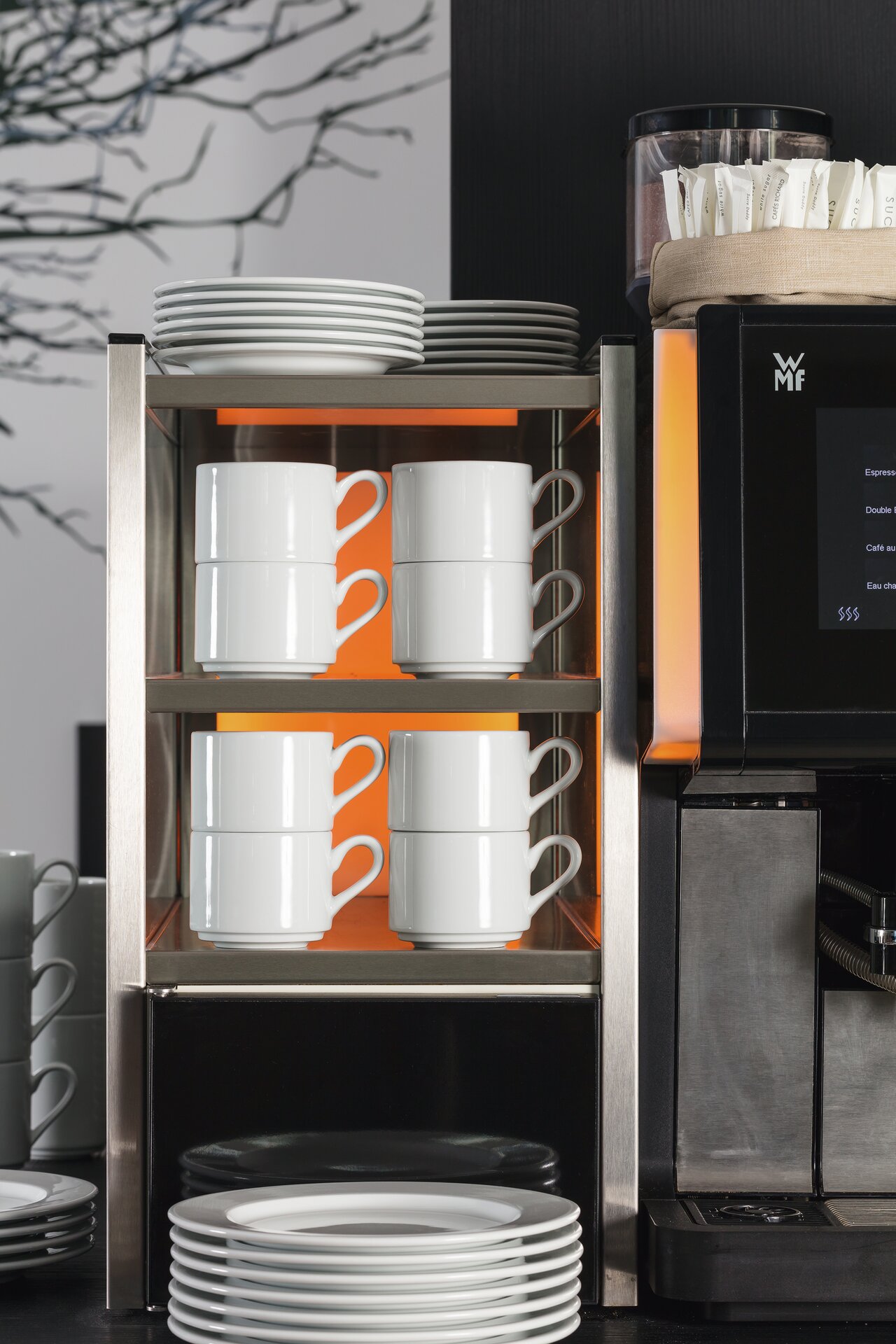Kaffeetasse stapelbar 0,20 l bright-white Access