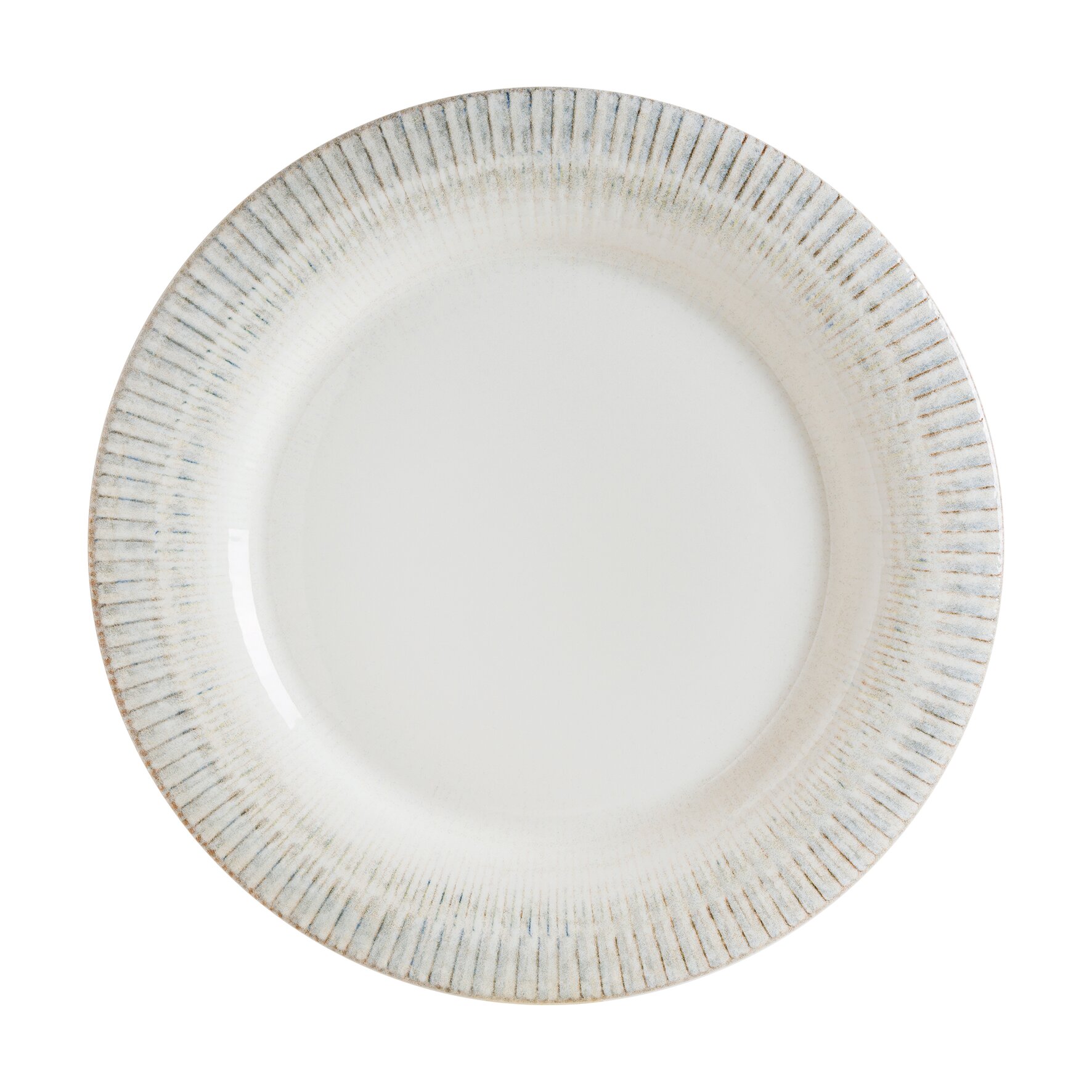 Albus Teller flach 302 mm creme Galata