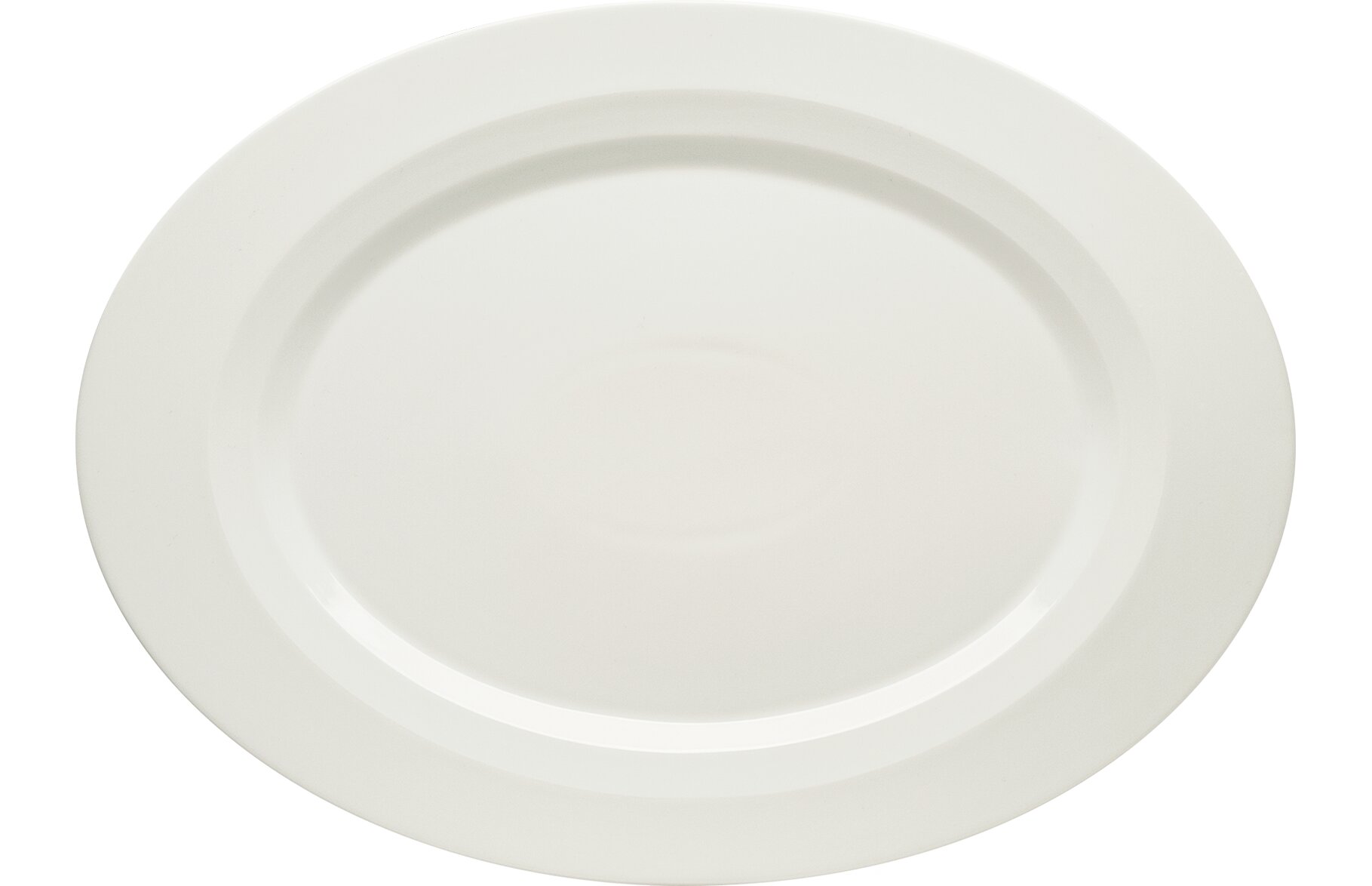 Platte oval mit Fahne 341 x 248 mm Allure
