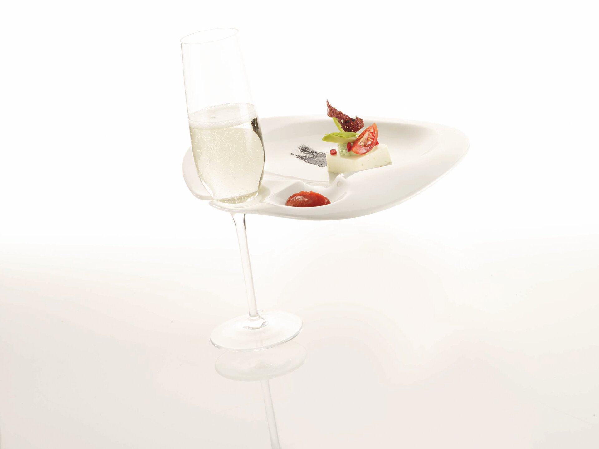 Cocktailteller 220 x 155 mm crème