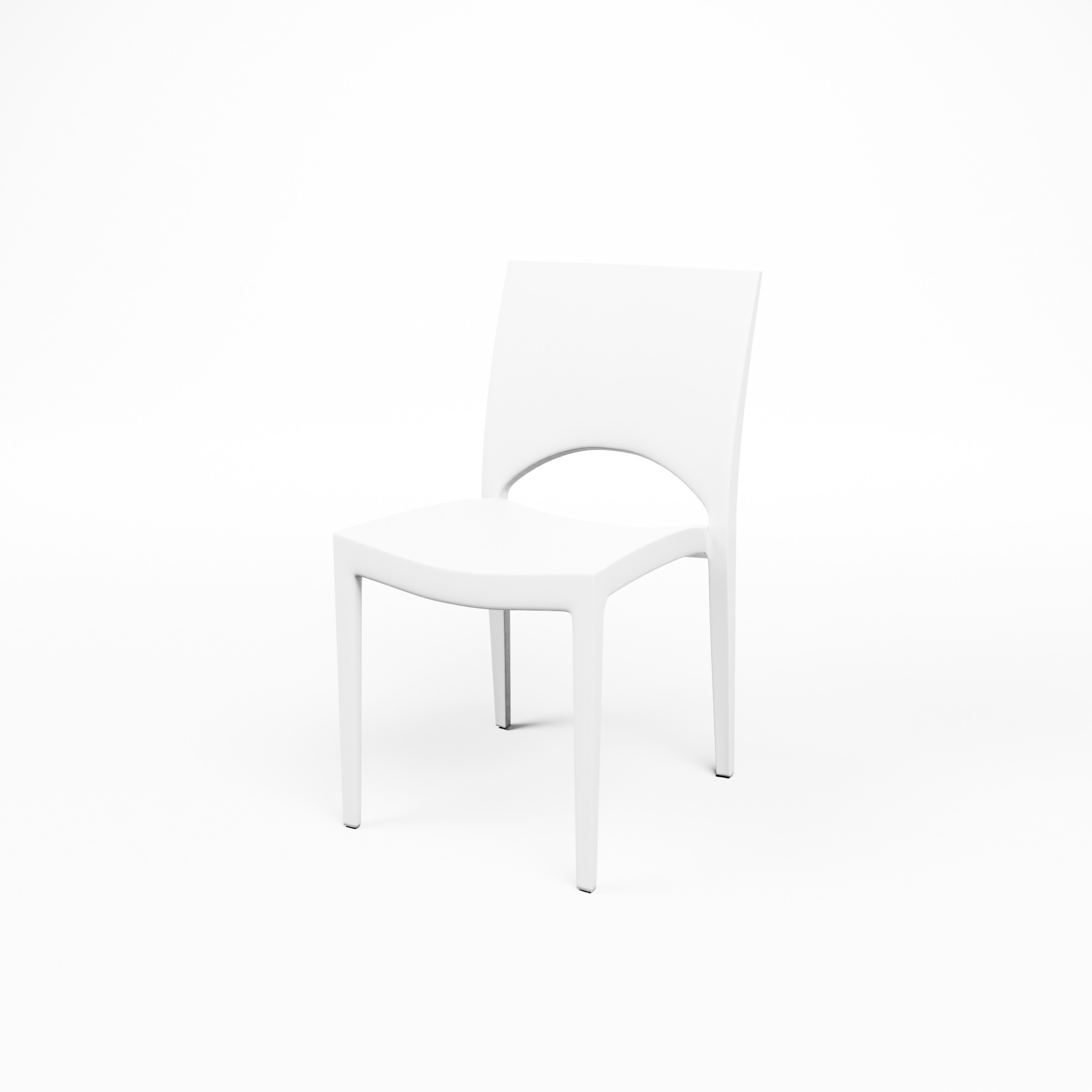 June Designstuhl weiß