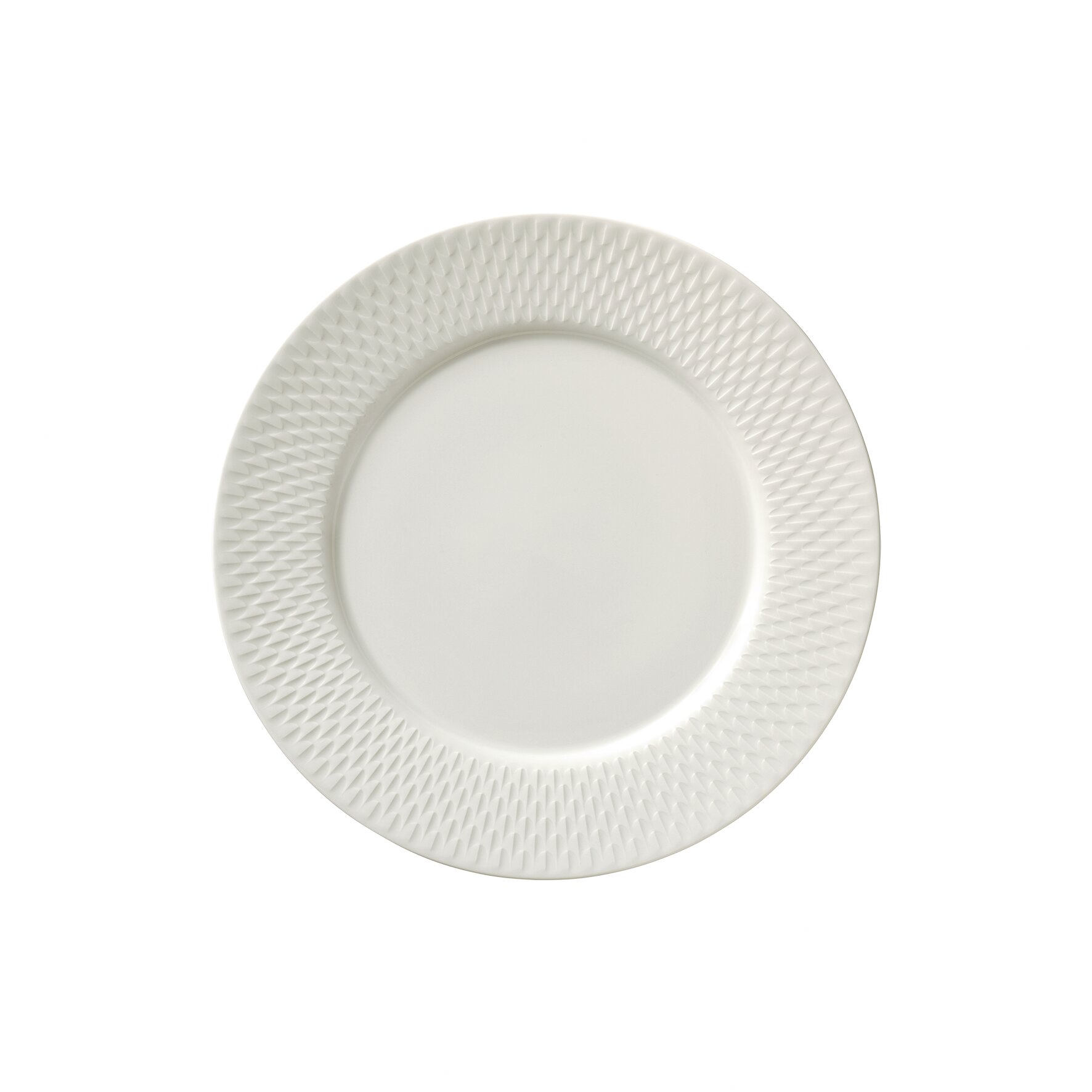 Teller flach rund Fahne Relief 258 mm