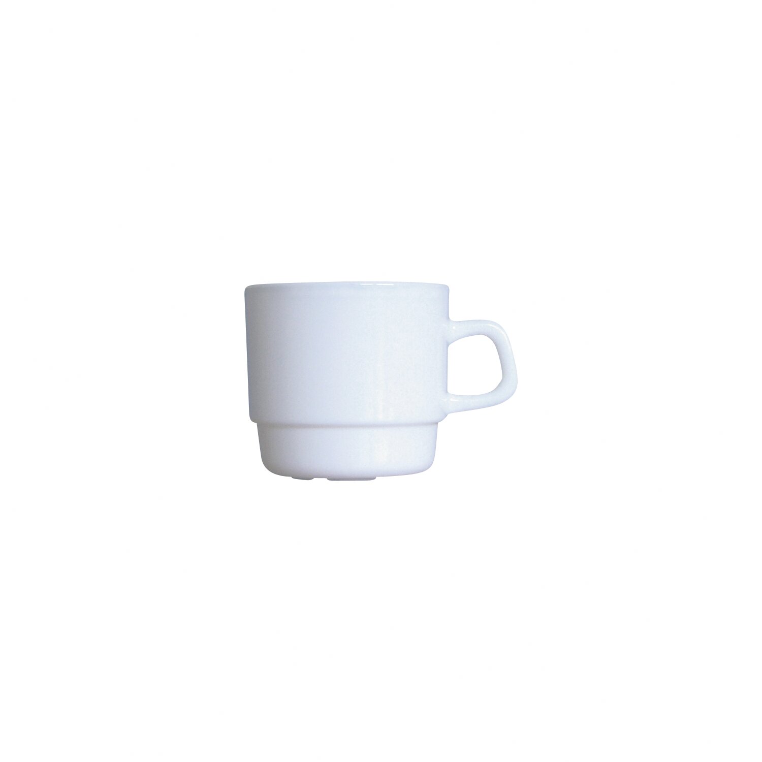 Tasse stapelbar 77 mm / 0,22 l uni weiß
