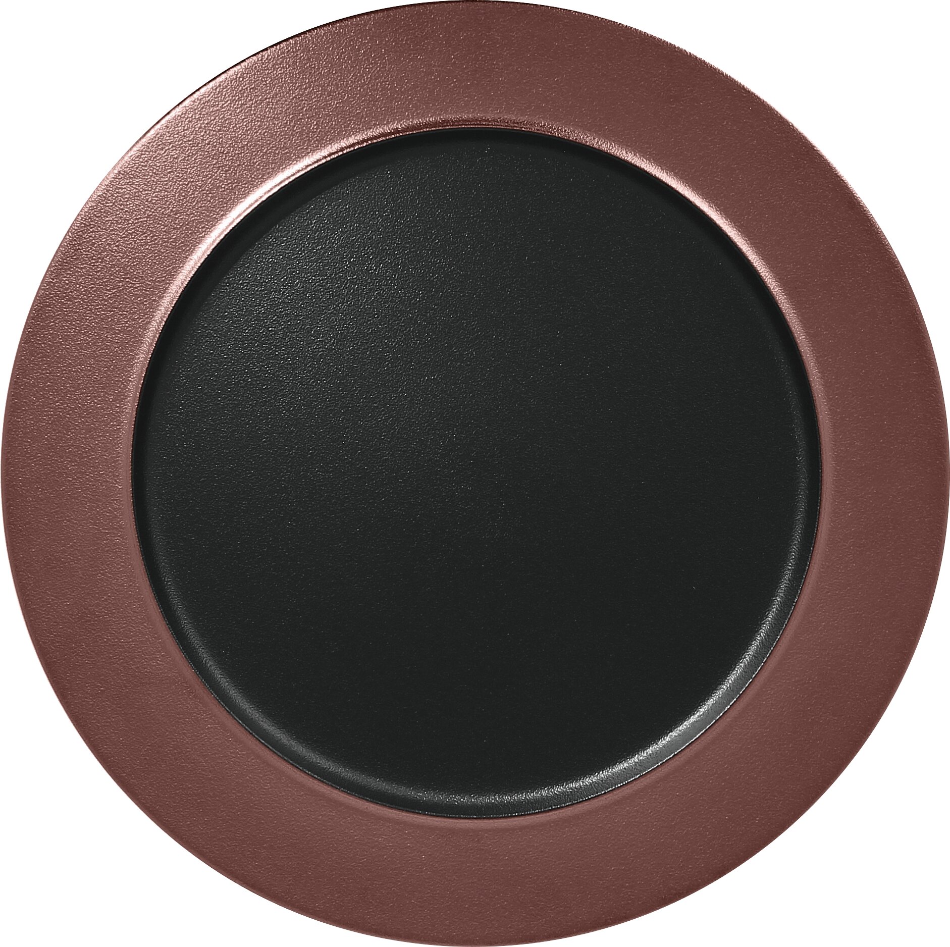 Teller flach mit Rand 320 mm black- bronze Metalfusion