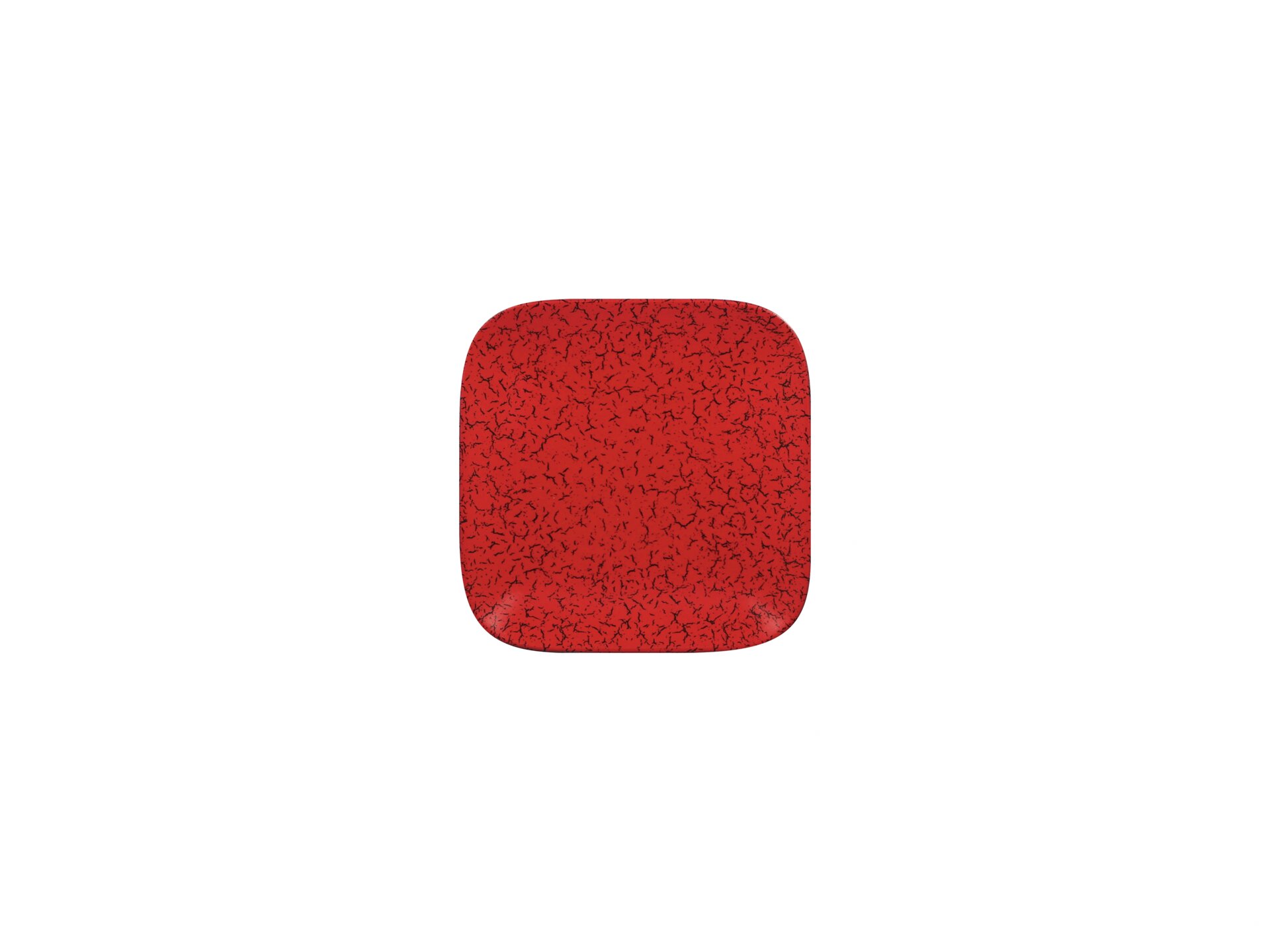 Teller quadratisch 150 x 150 mm rot