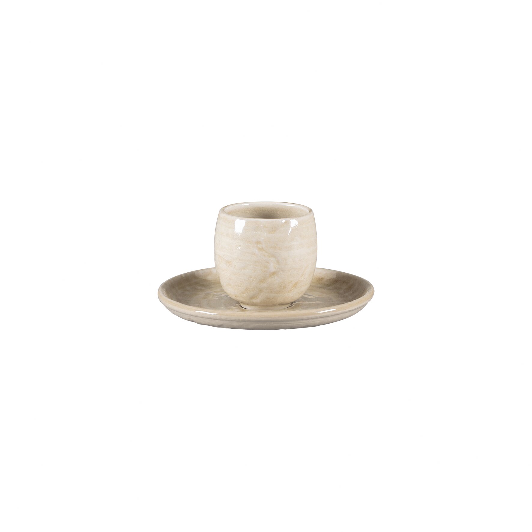 Untertasse rund 130 mm Vanilla beige Krush Vanilla Beige
