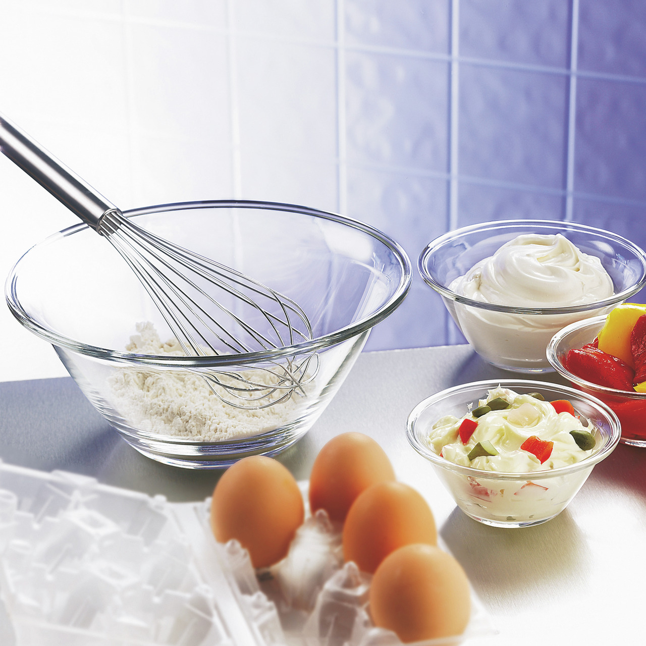 Schale stapelbar 300 mm / 3,00 l transparent Mr. Chef