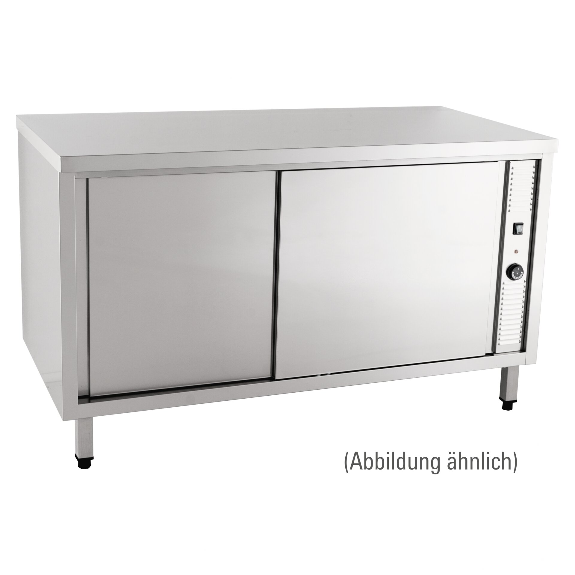 Wärmeschrank mit Schiebetüren ohne Aufkantung 1400 x 600 x 850 mm