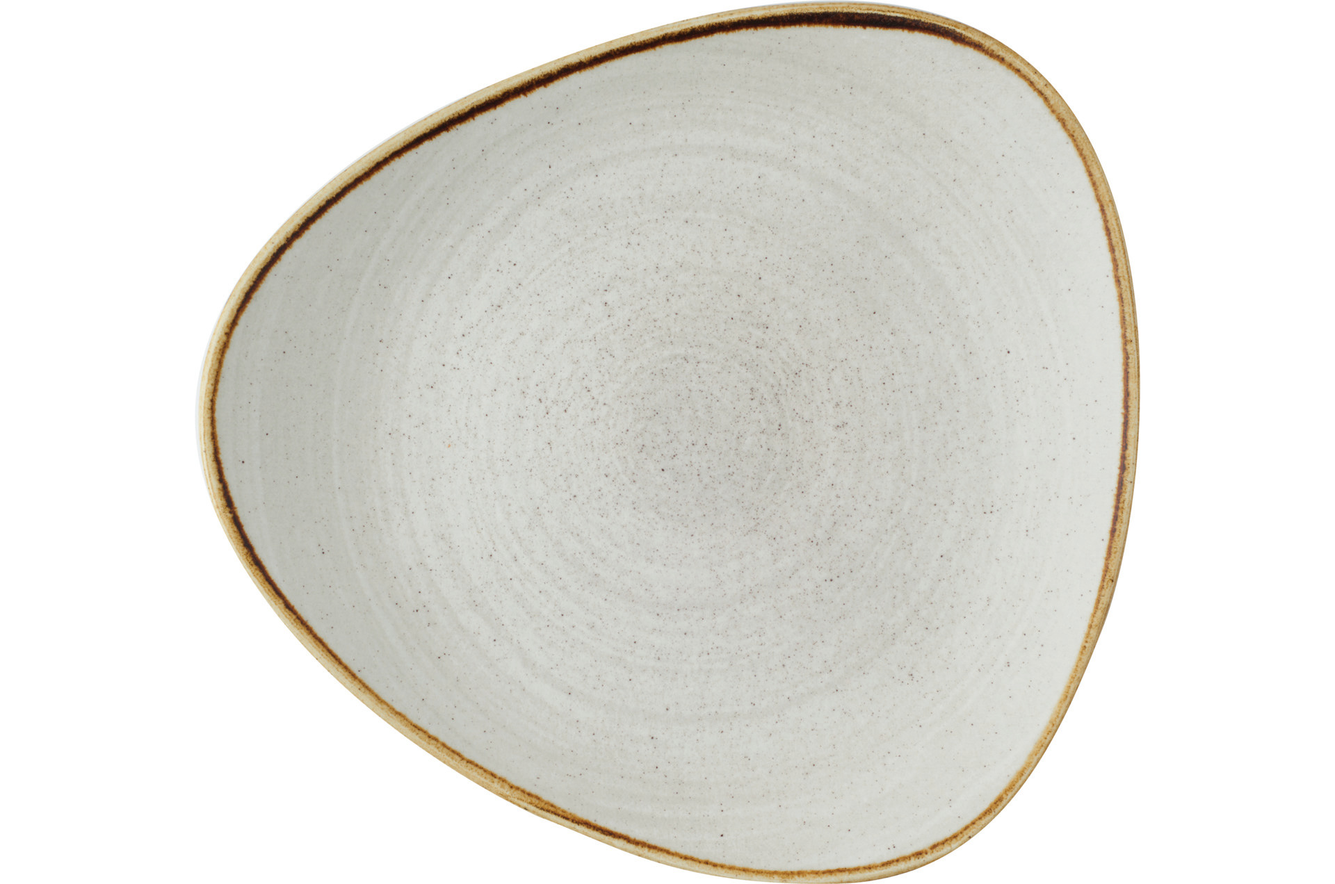 Teller flach dreieckig 265 mm Grey