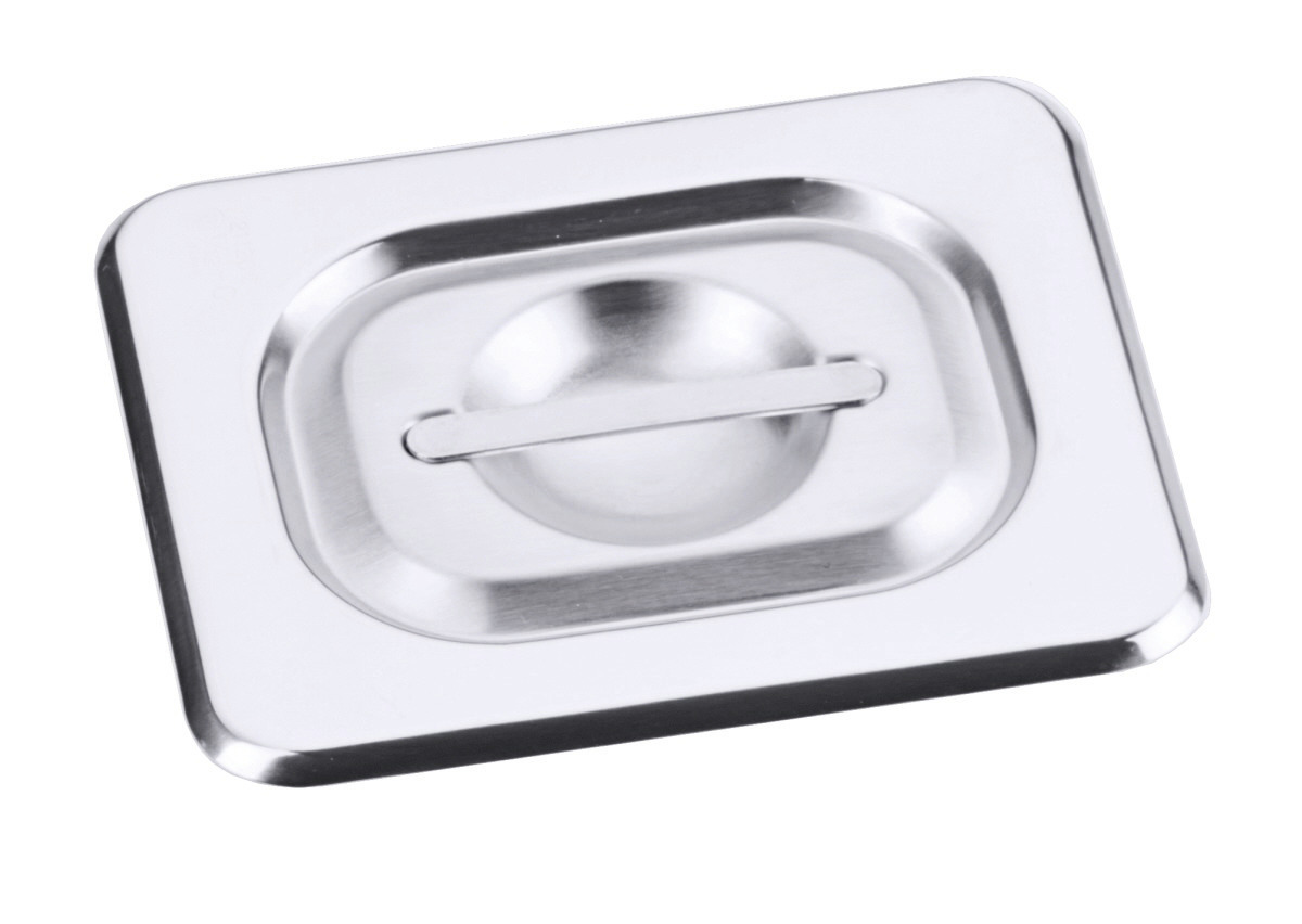 GN-Deckel GN 2/24 132x108 mm Griffmulde / seidenmatt poliert / für Serie 7000