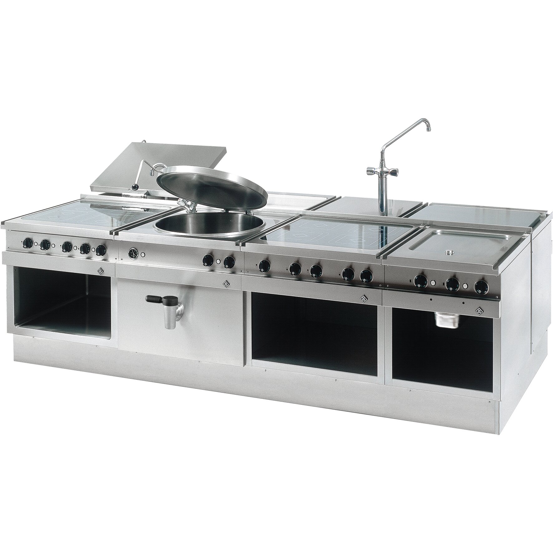 Elektro-Infra Grill 2 Heizzonen /  Optima 850 / Grillfäche 380 x 470 mm