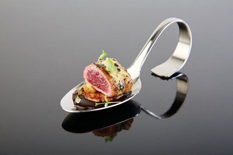 Gourmetlöffel 135 mm Edelstahl-Look