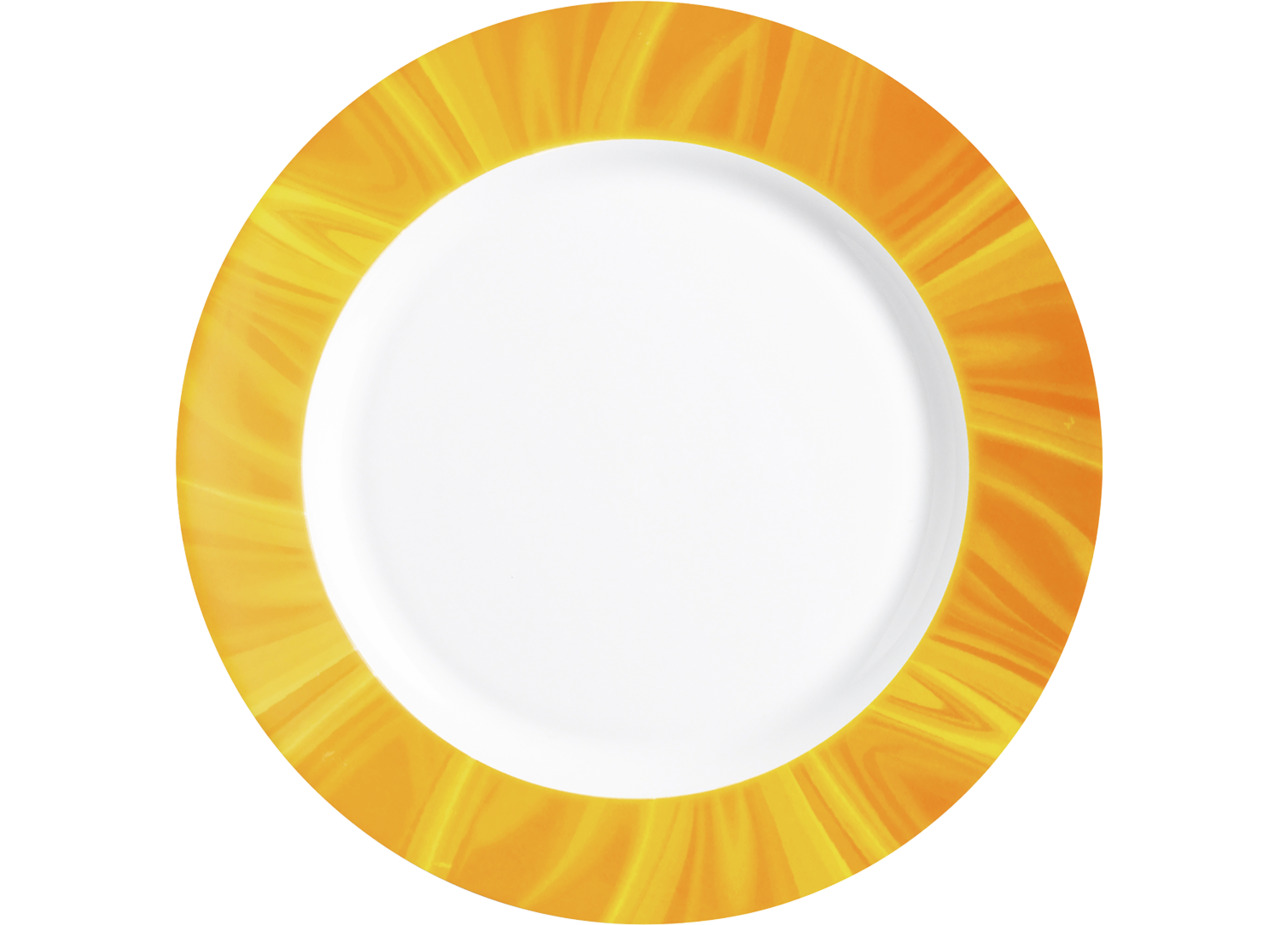Teller flach 252 mm gelb Natura Yellow