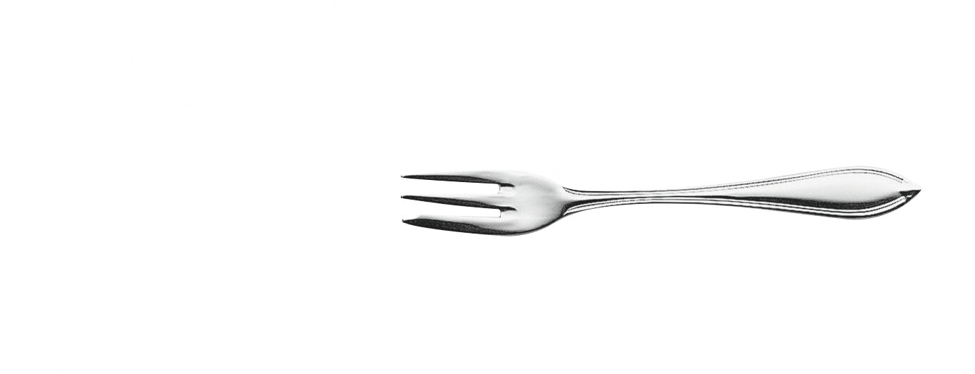 Kuchengabel 155 mm versilbert Diamond