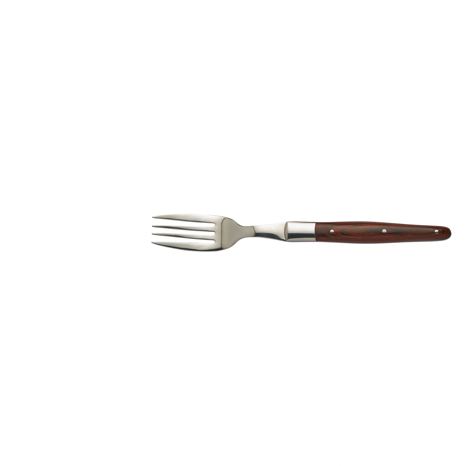 Steakgabel 213 mm dunkler Pakka-Holzgriff
