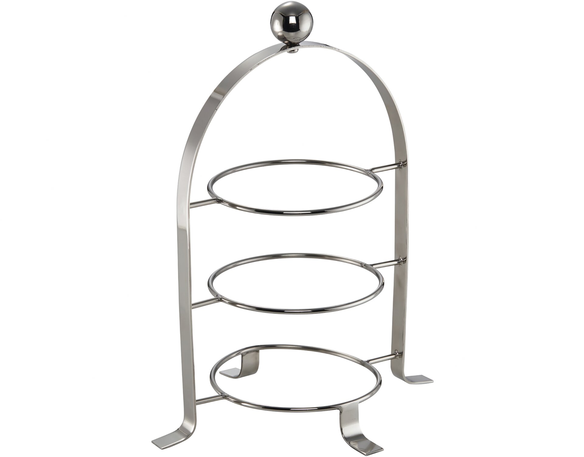 Serviergestell klein 290 mm hoch für 3 Teller bis 165 mm Tabletop