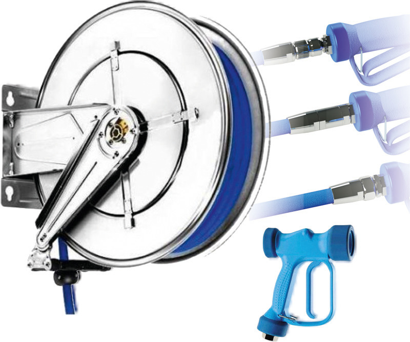 Schlauchaufroller-Set Schlauchlänge 20 m / Anschlusstyp drehbar