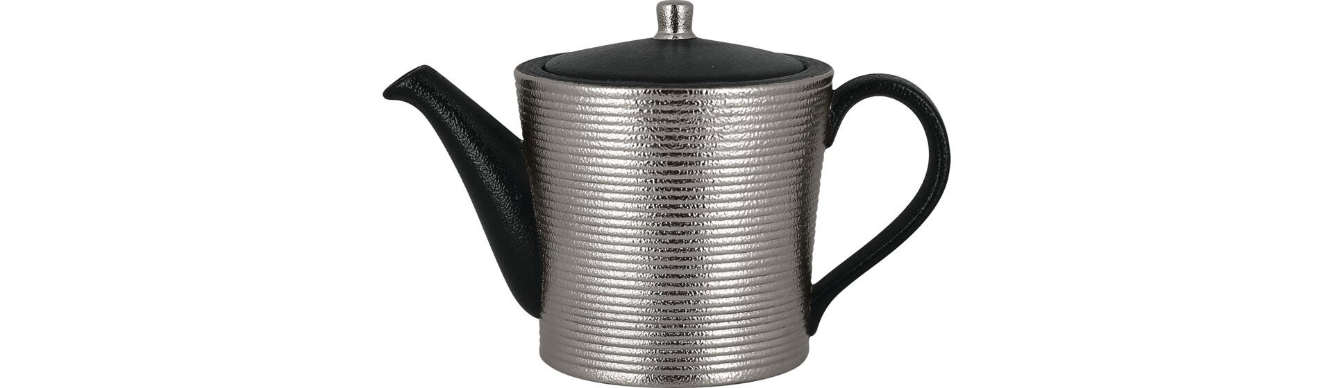 Teekanne mit Deckel 0,40 l silver