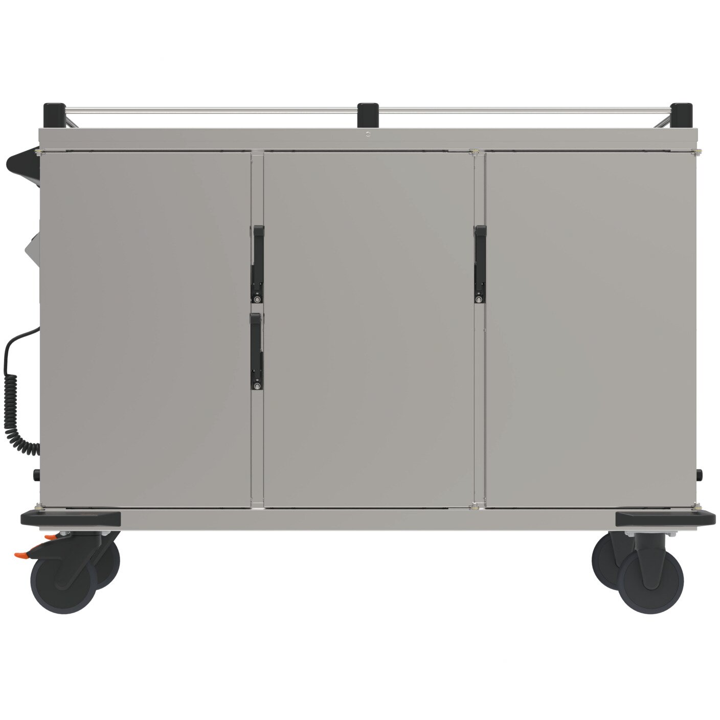 Speisenausgabewagen 3 Fächer je 14  Einschübe GN 1/1 / beheizt / Edelstahl