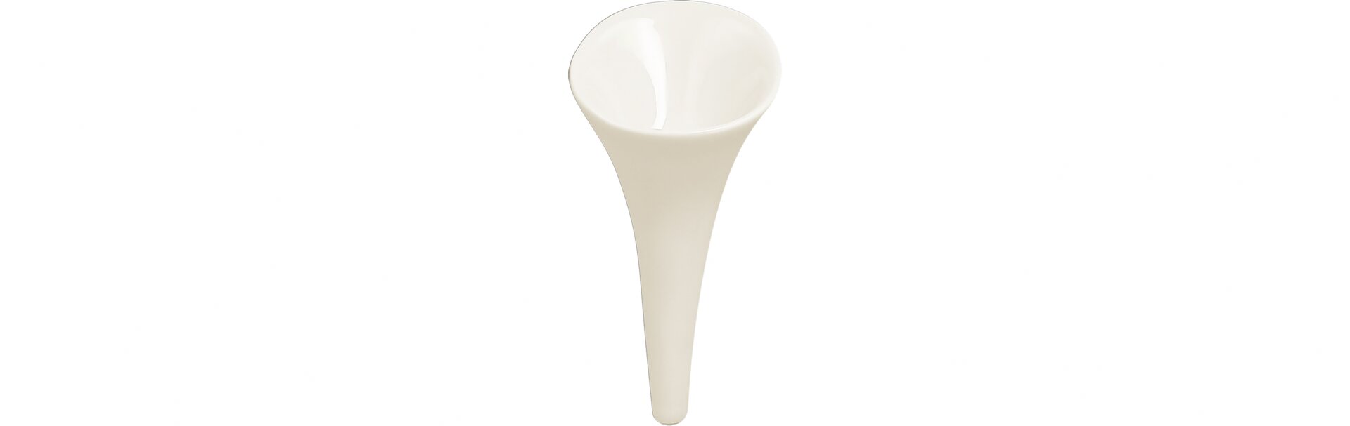 Schale konisch picked 70 mm plain-white