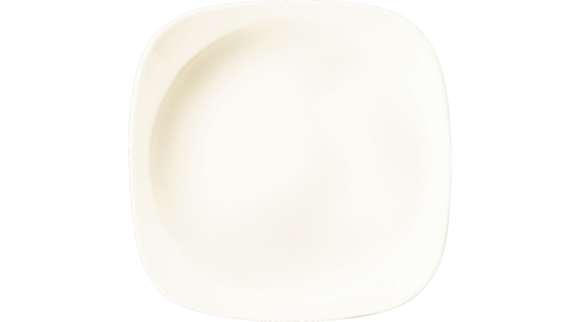 Teller tief quadratisch 240 x 240 mm crème