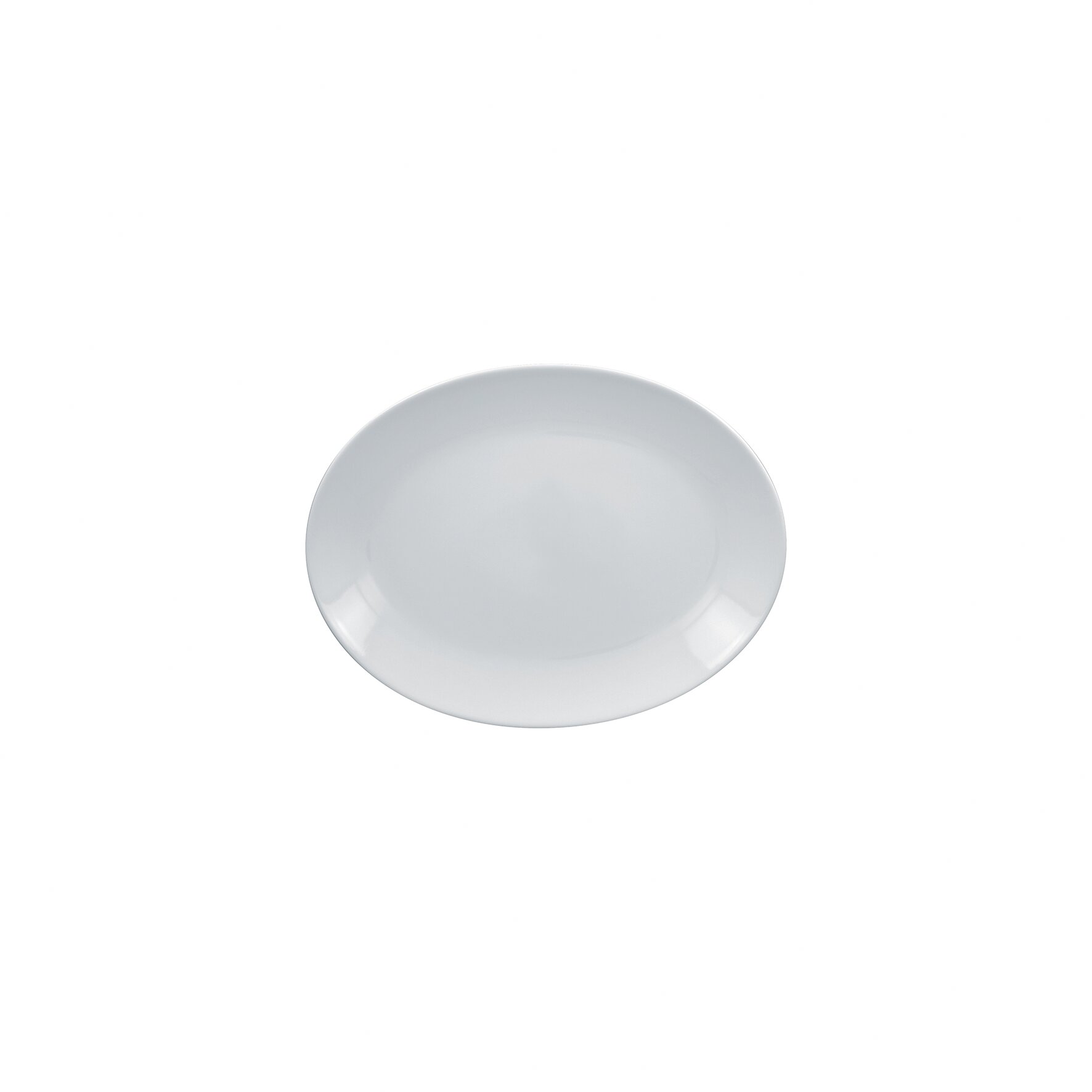 Platte oval 210 x 150 x 25 mm weiß Orion Plus