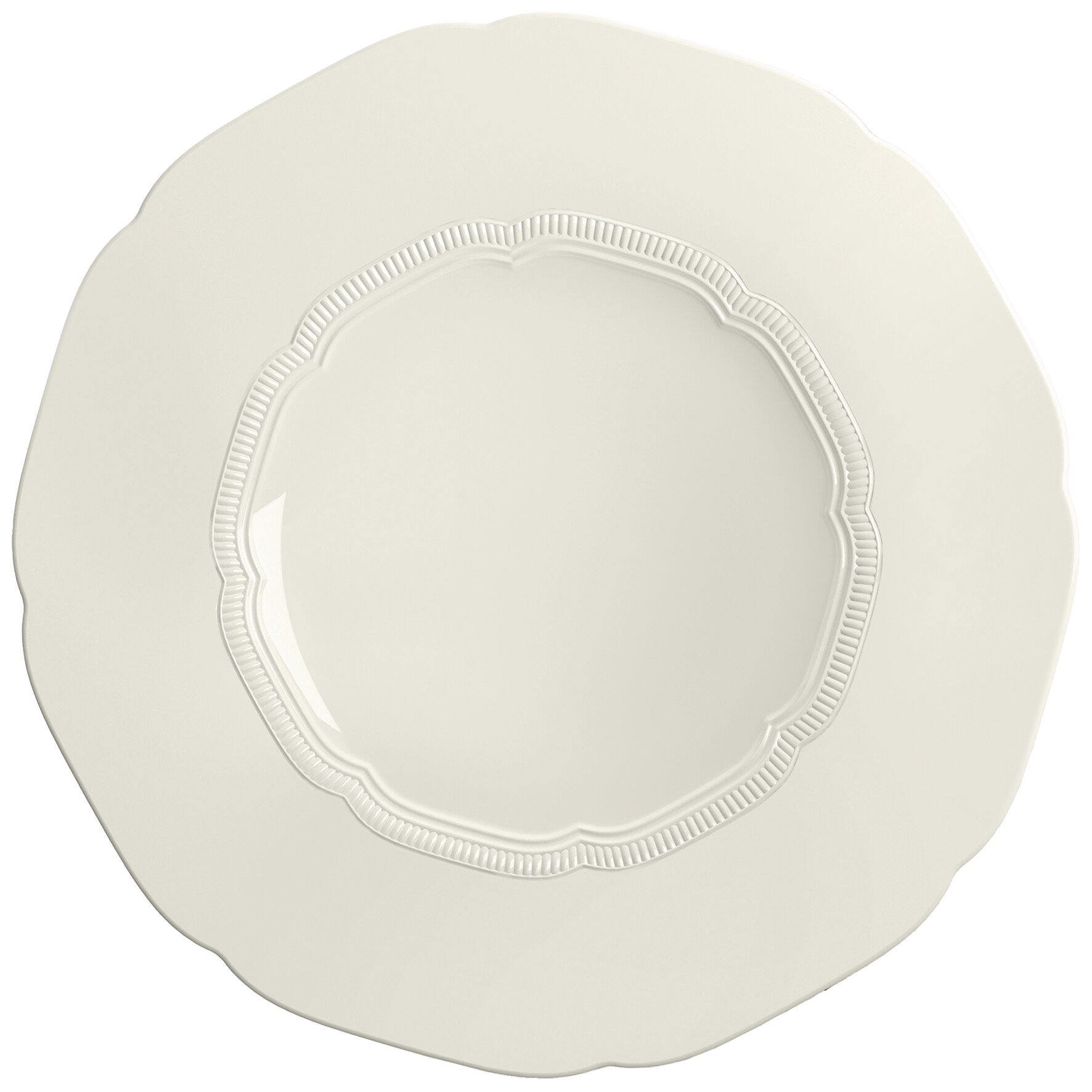 Teller flach rund Fahne Relief 288 mm Create