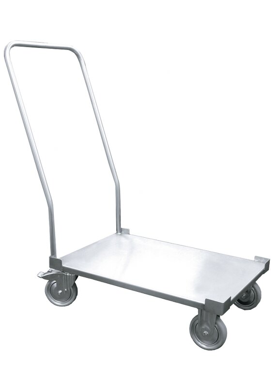 Transportwagen Flatbed Trolley Edelstahl