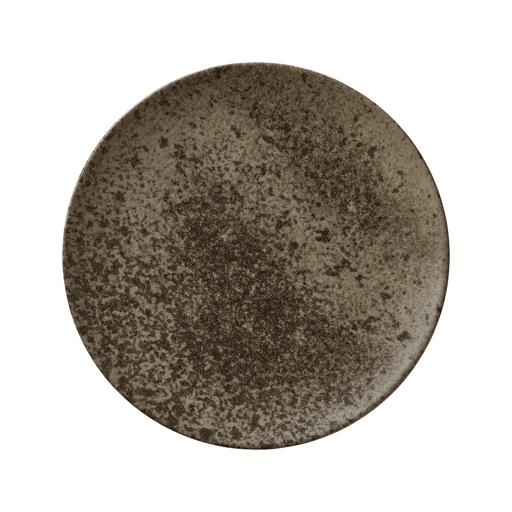 Coupteller flach 318 mm dark brown