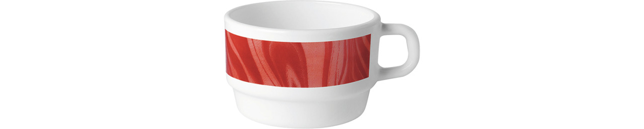 Tasse stapelbar 85 mm / 0,22 l rot Natura Red