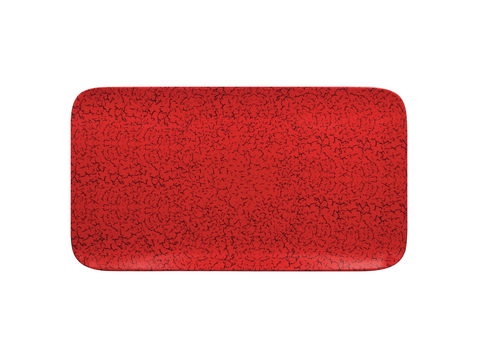 Platte rechteckig 380 x 210 mm rot