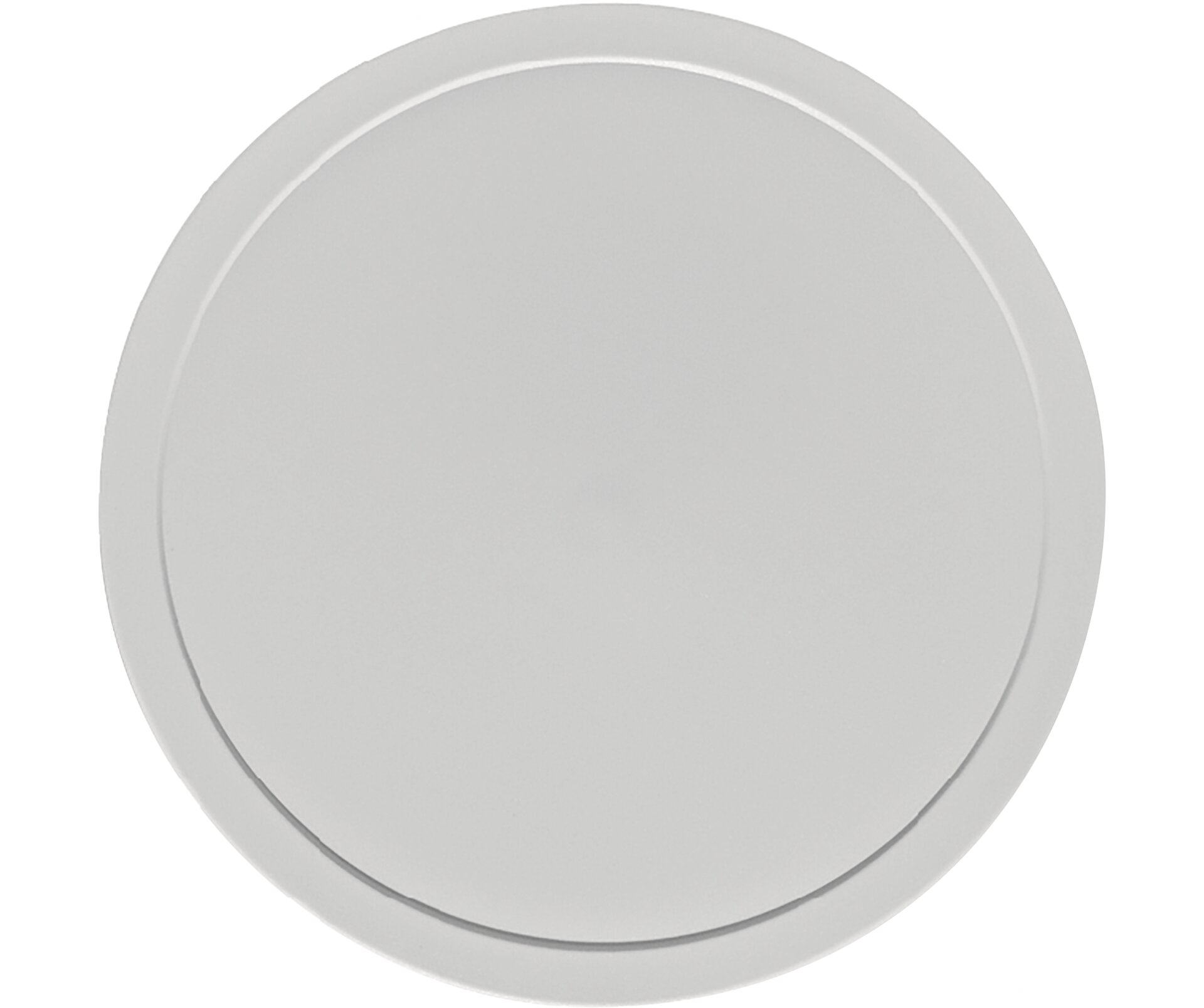 Deckel rund / flach 180 mm grau