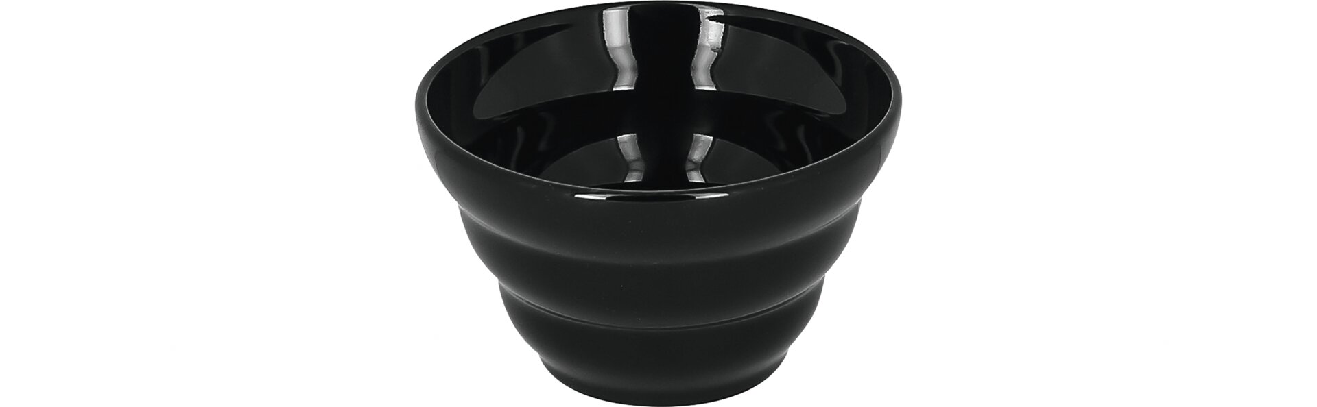 Schale rund dreiwellig 122 mm / 0,42 l schwarz Aurea