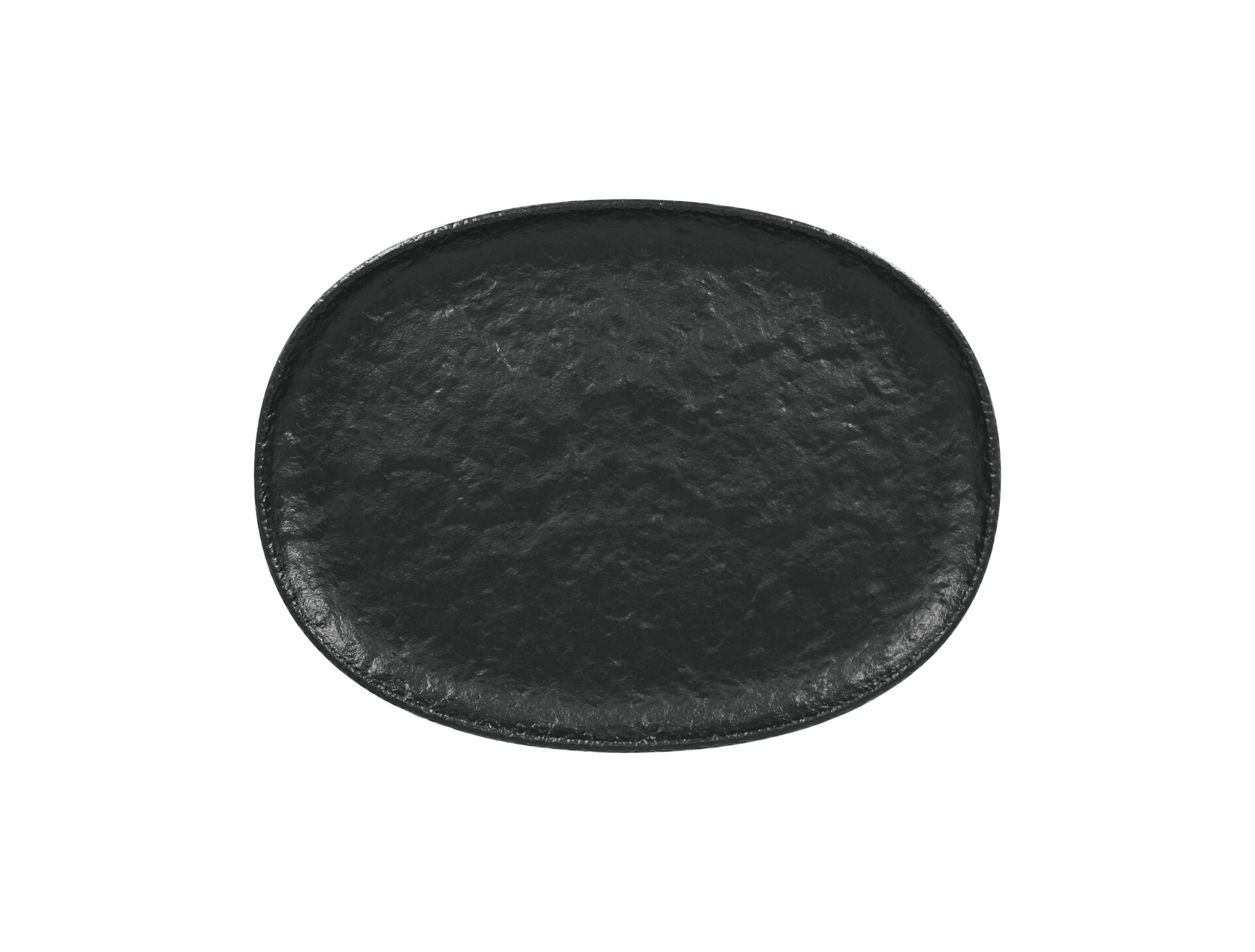 Coupplatte oval 320 x 235 mm schwarz