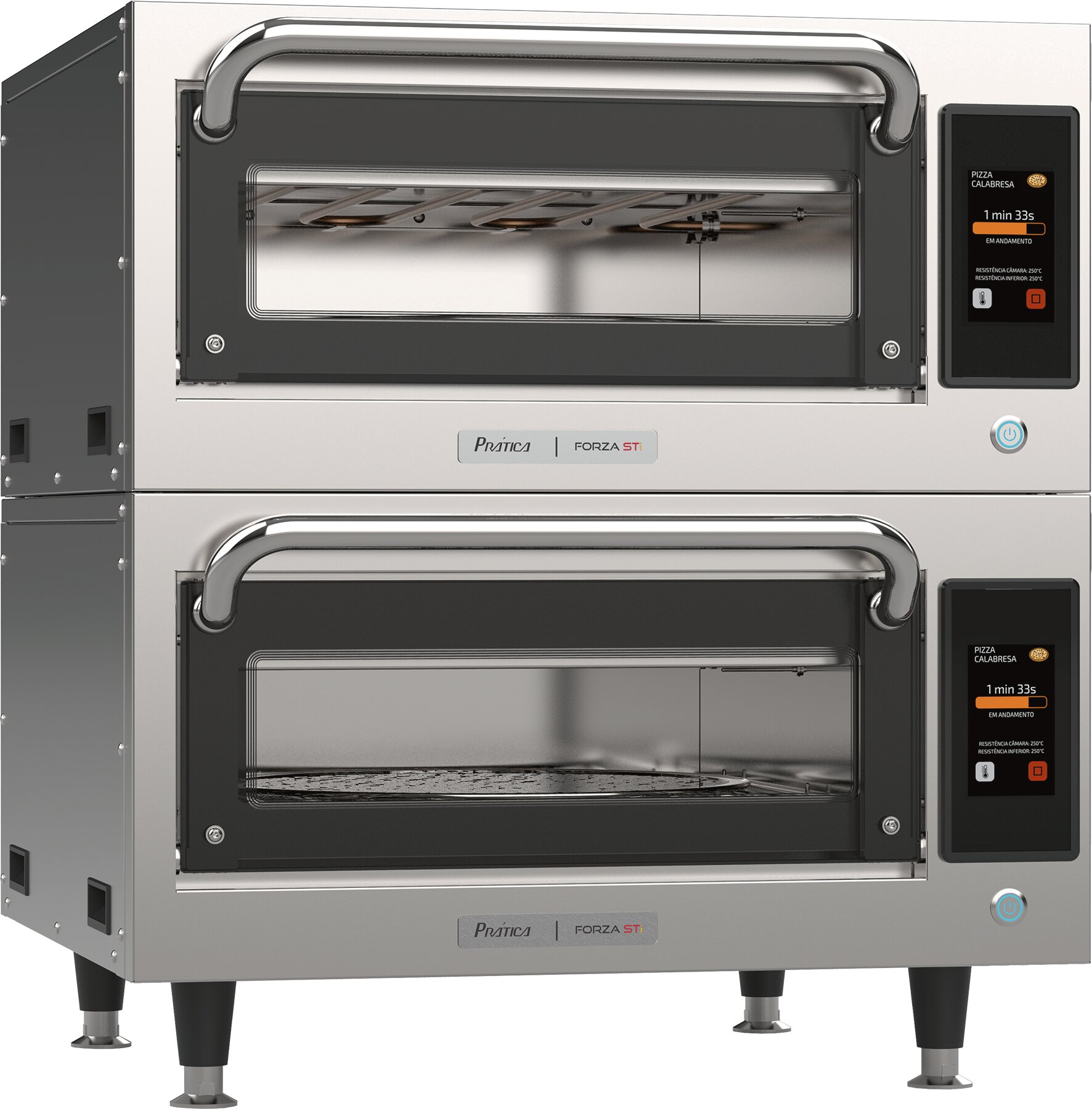Highspeed-Pizzaofen silver