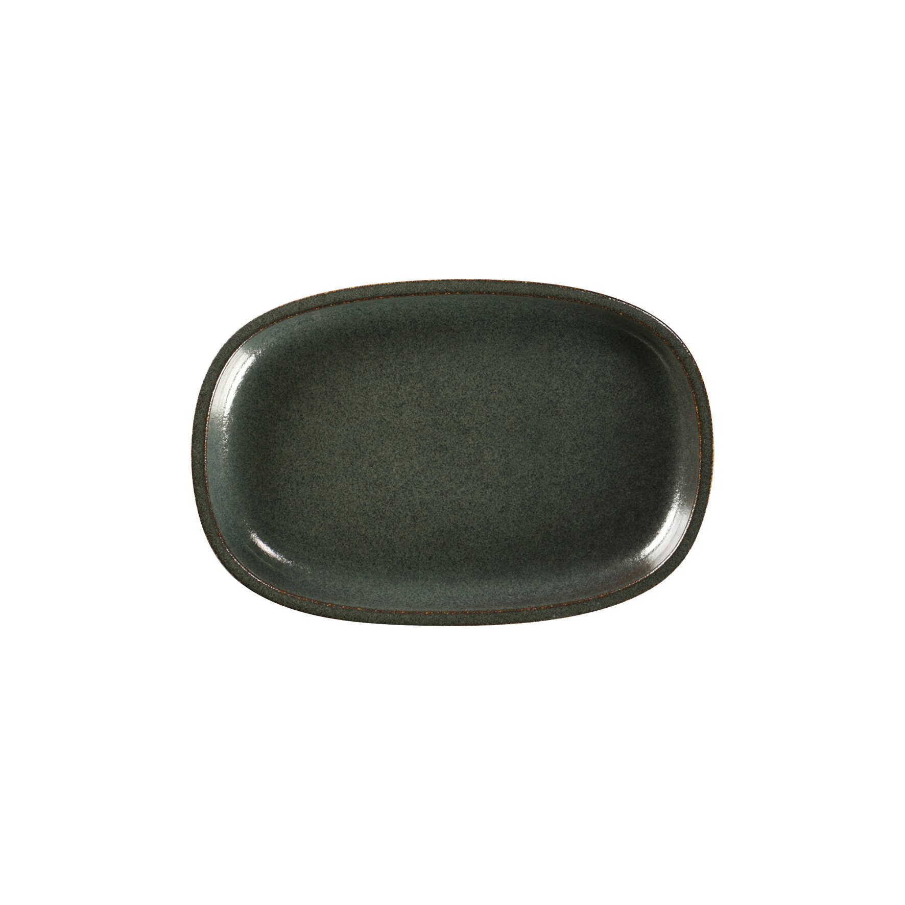 Platte oval flach 230 x 150 mm caldera green Ease Caldera Green