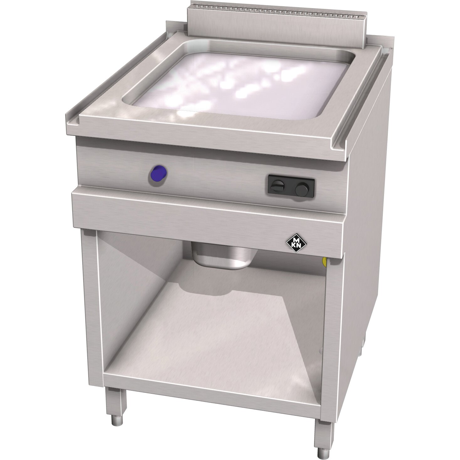 Gas-Griddleplatte glatt / Optima 700 Bratfläche 420 x 545 mm