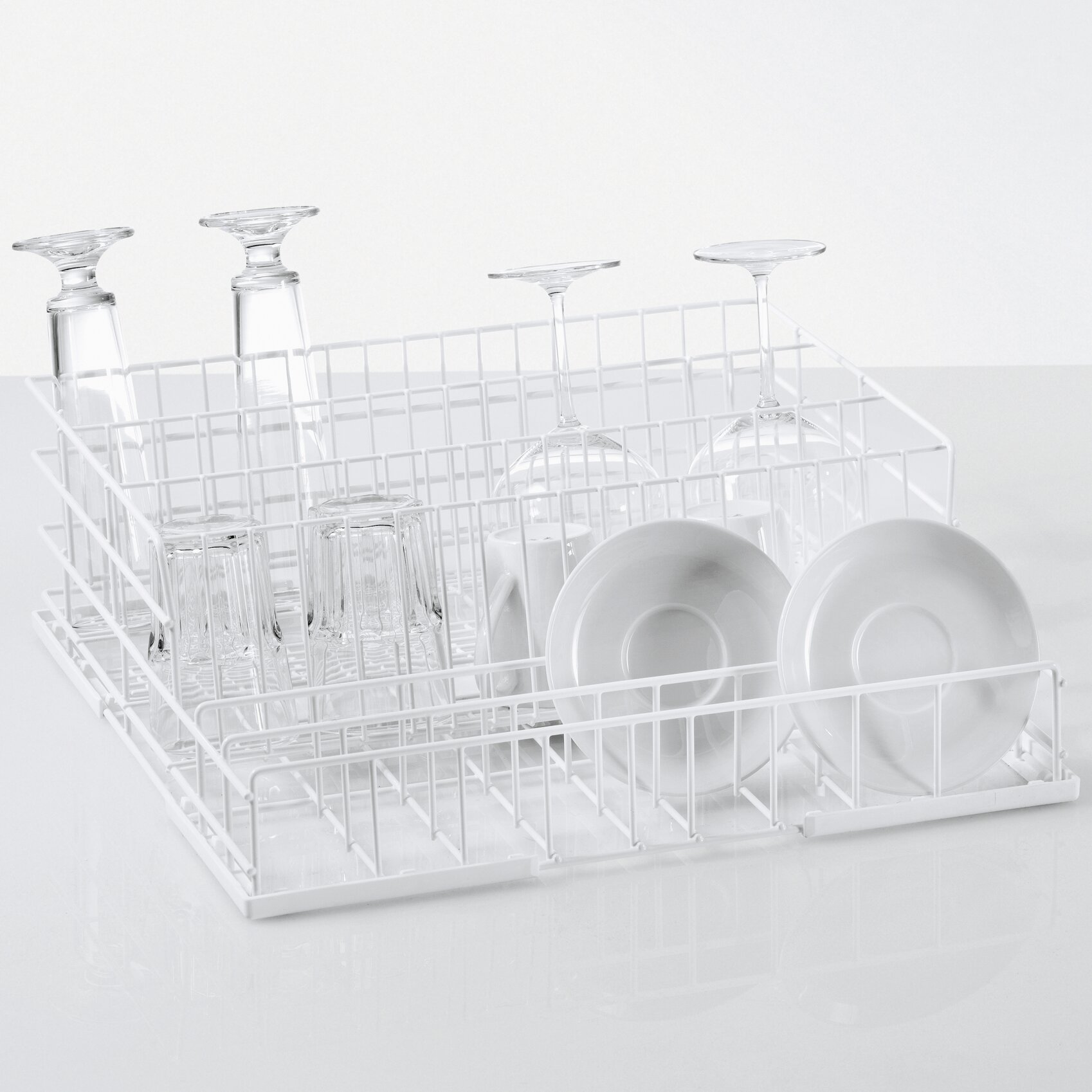 Bistro-Kombikorb Größe L aus Draht /  500 x 500 x 165 mm