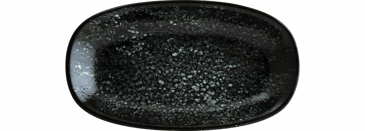 Platte oval Gourmet 238 x 142 mm Cosmos Black