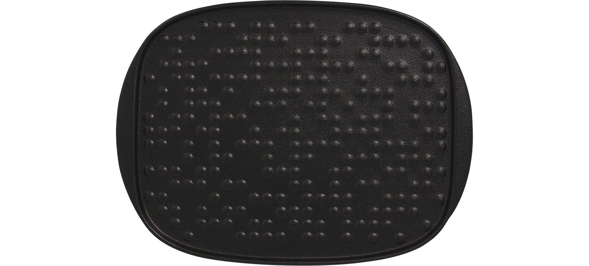 Teller rechteckig mit Relief staged 270 x 200 mm schwarz