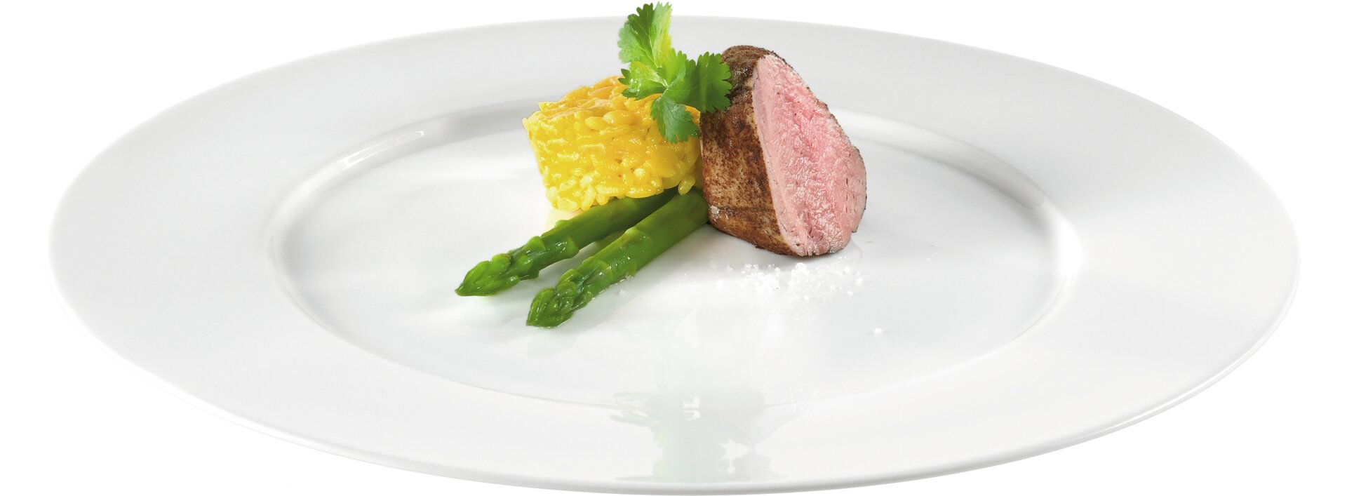 Teller flach 160 mm creme Fine Dine