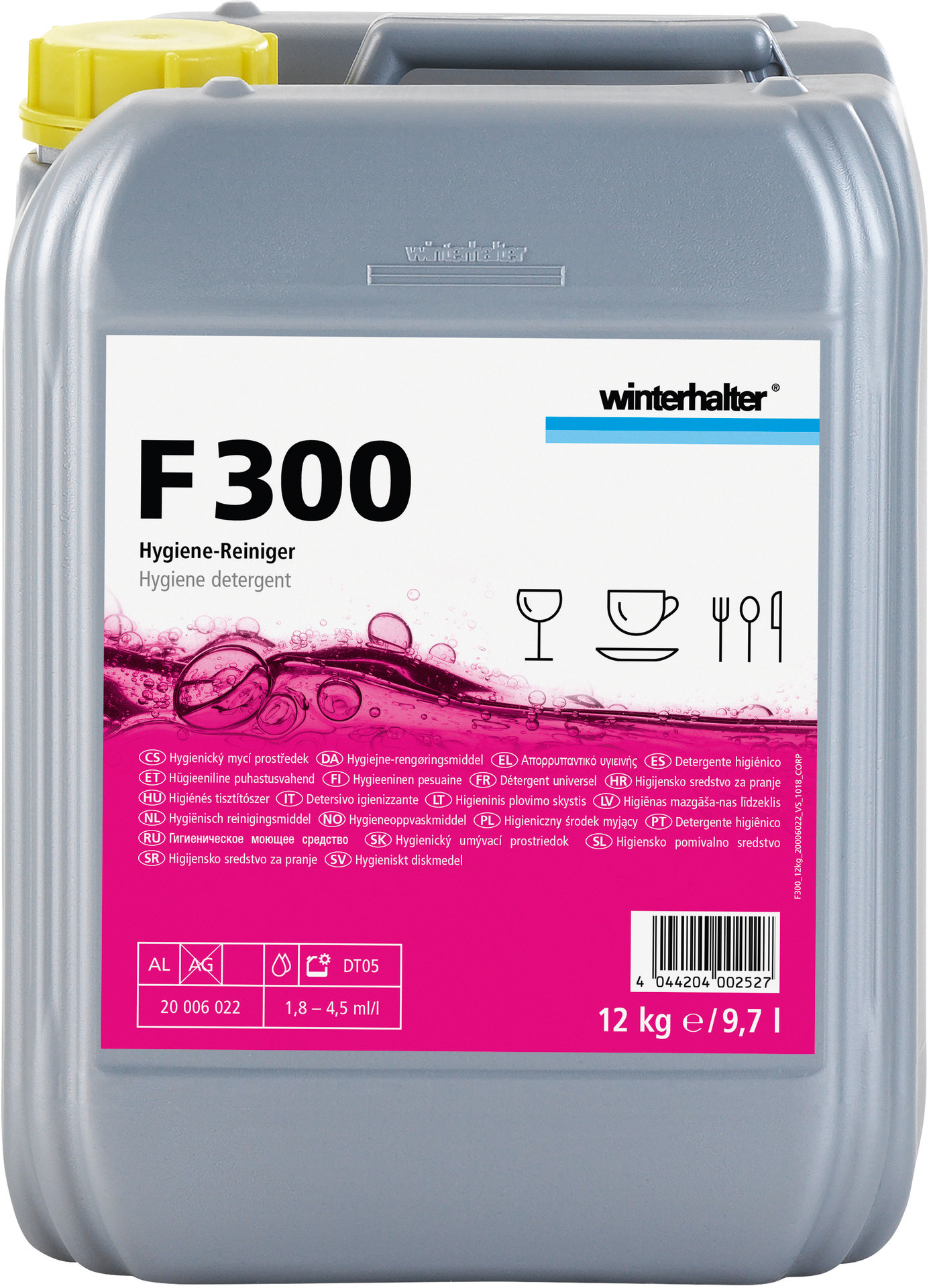 Hygiene-Bistroreiniger F 300 / 25,00 kg Kanister