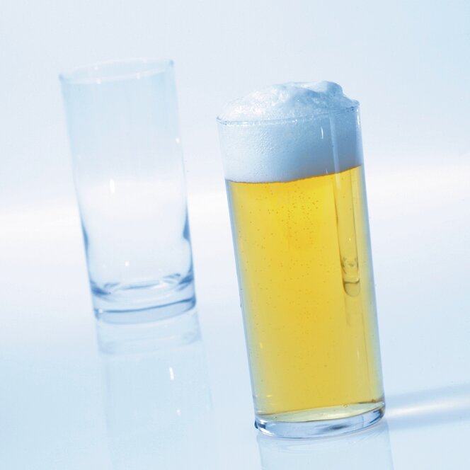 Glas Rotterdam 63 mm / 0,30 l 0,25 /-/ transparent + grüner Fuß