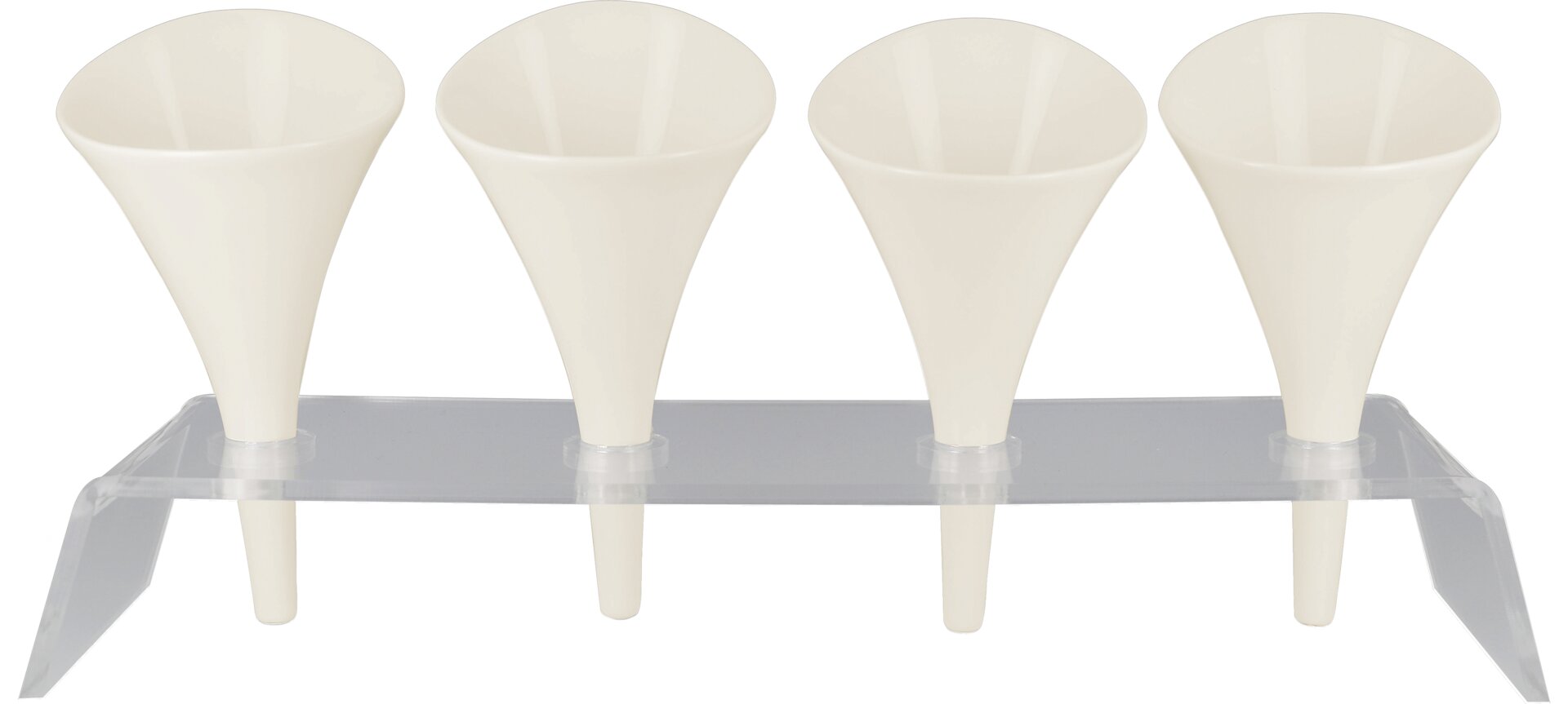 Schale konisch picked 100 mm plain-white