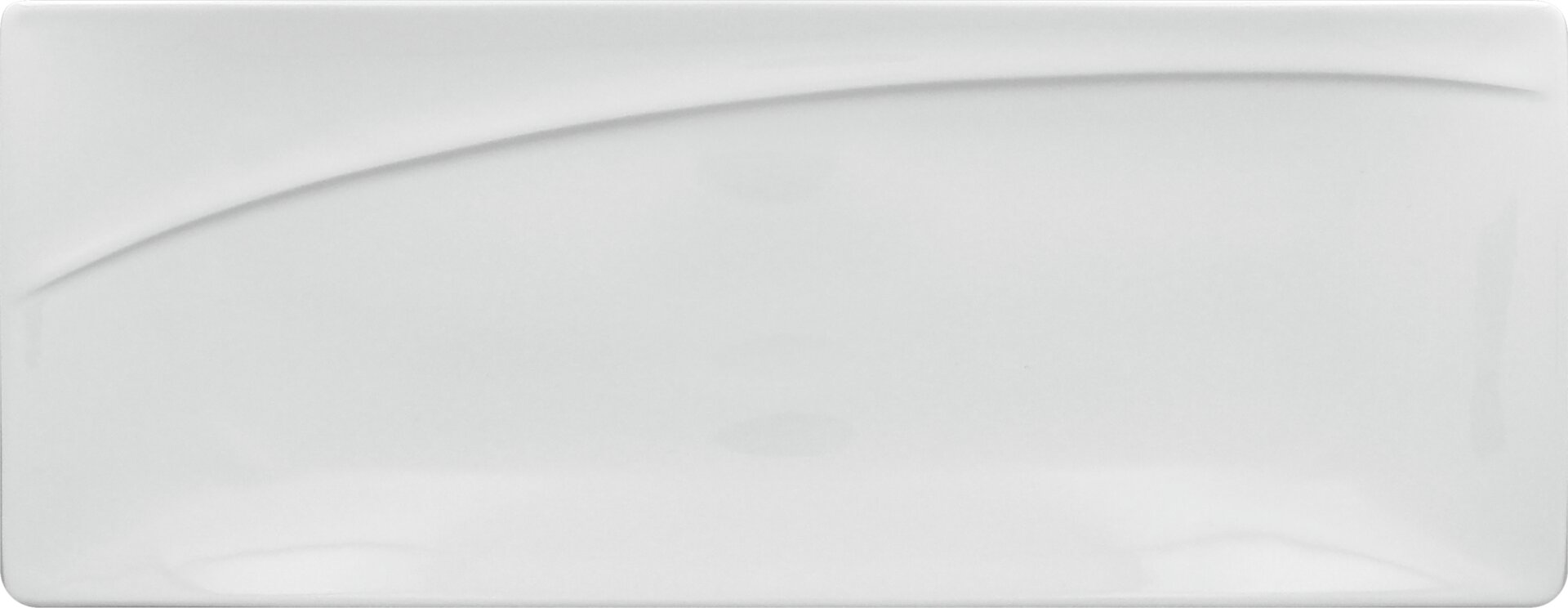 Sushiplatte rechteckig 420 x 164 mm plain-white Moon