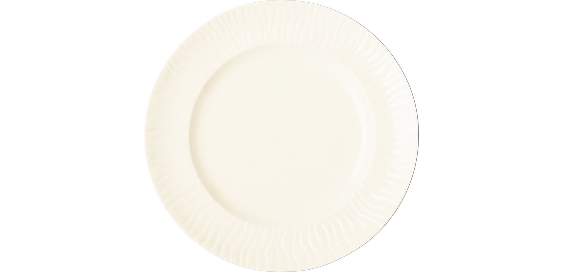 Teller flach rund 210 mm crème