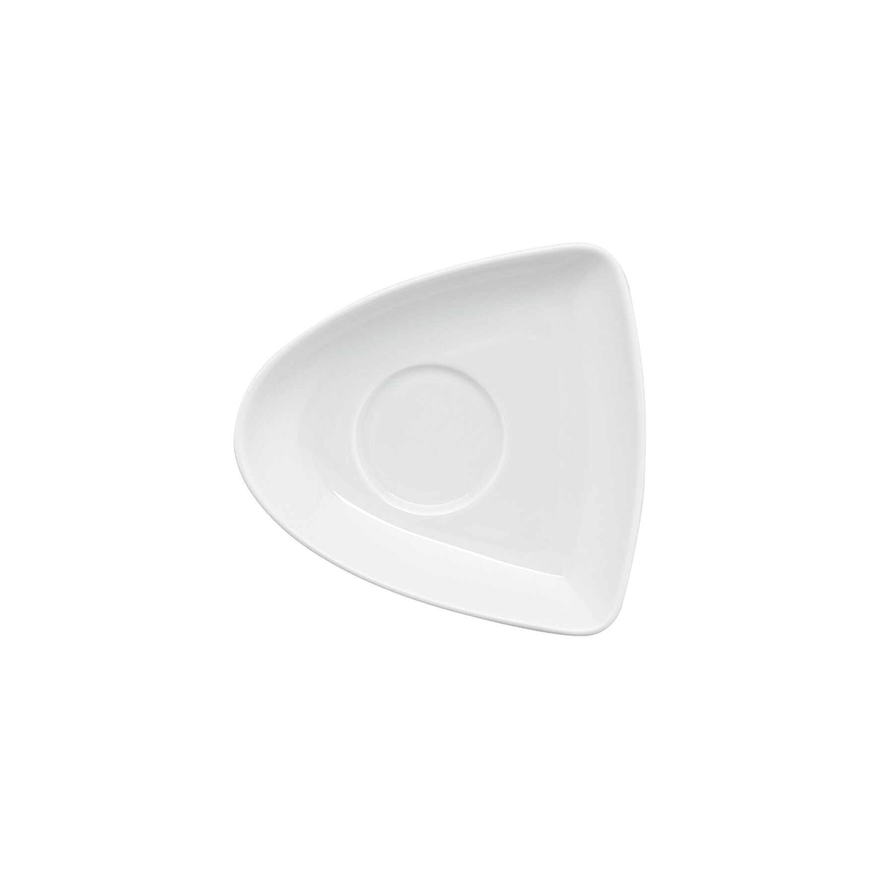 Untertasse asymmetrisch 120 x 115 mm für 0,09 l Tasse