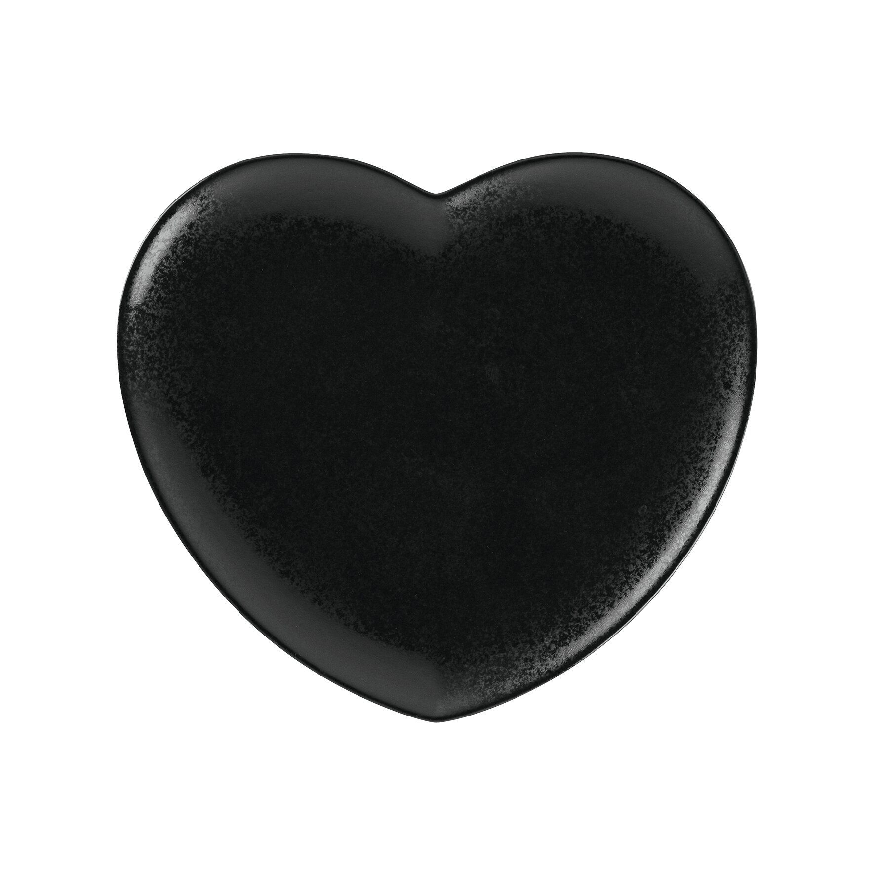 Coupteller flach 230 x 205 mm schwarz Cliché