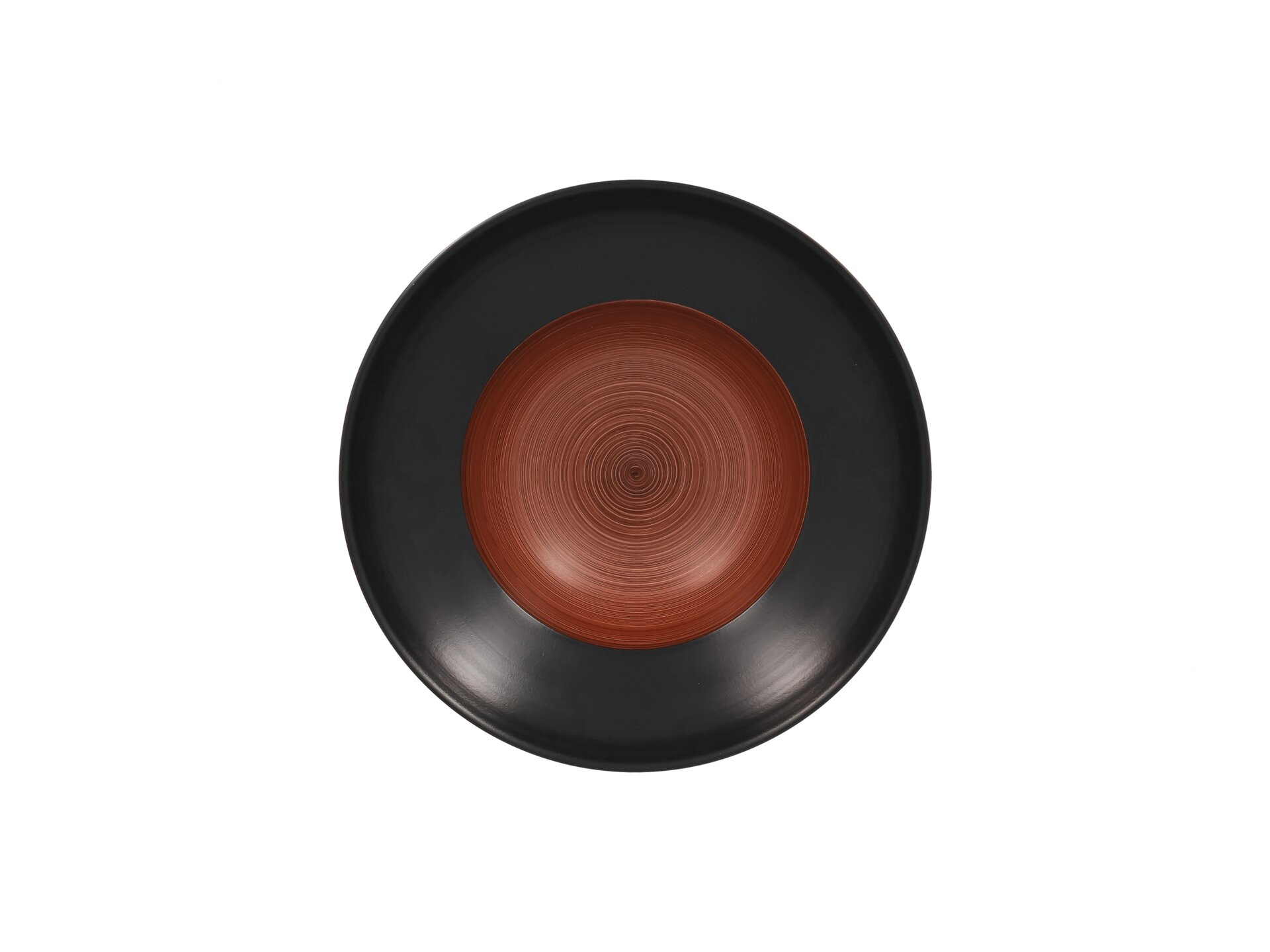 Teller extra tief rund 230 mm / 0,32 l walnut