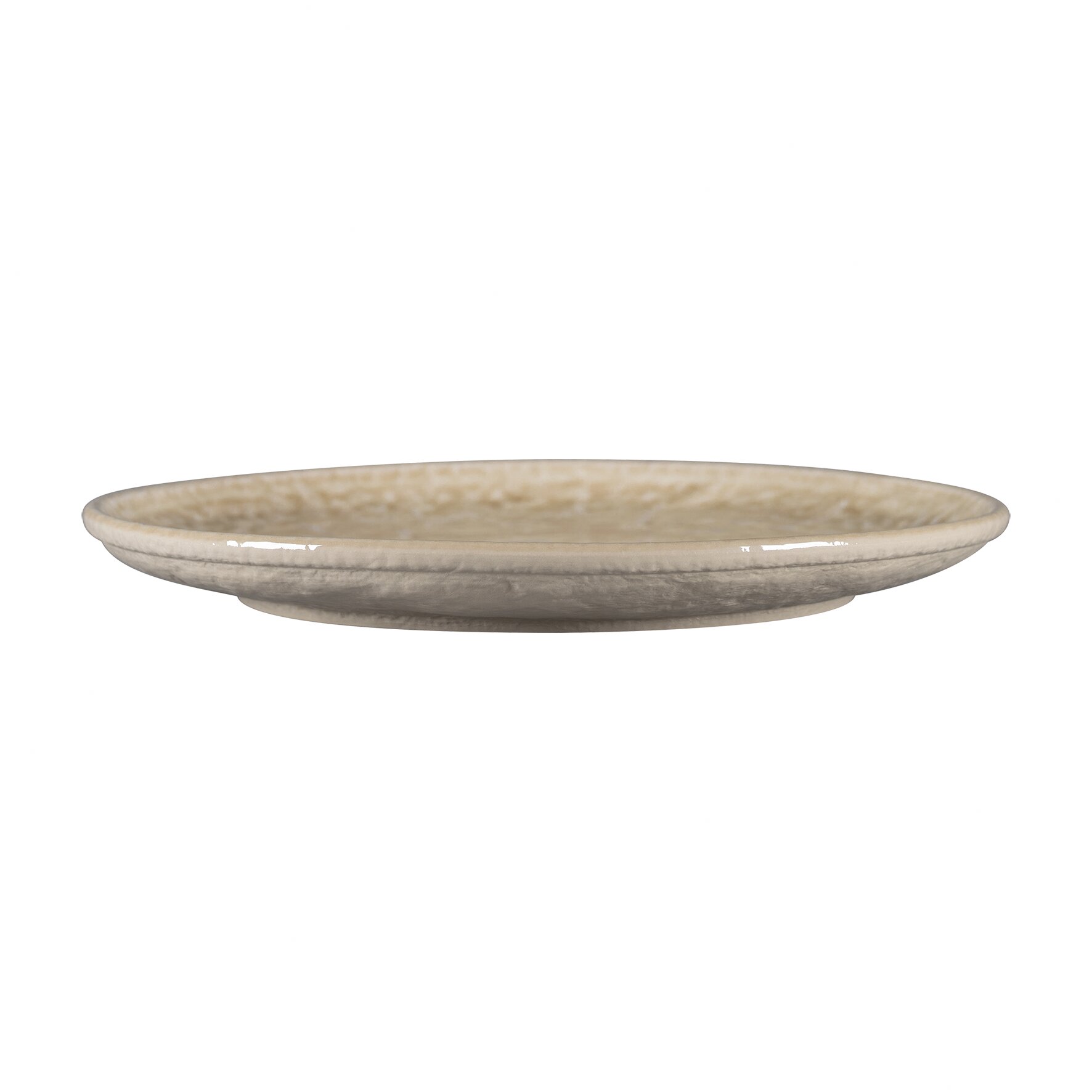 Coupteller flach rund 279 mm Vanilla beige Krush Vanilla Beige